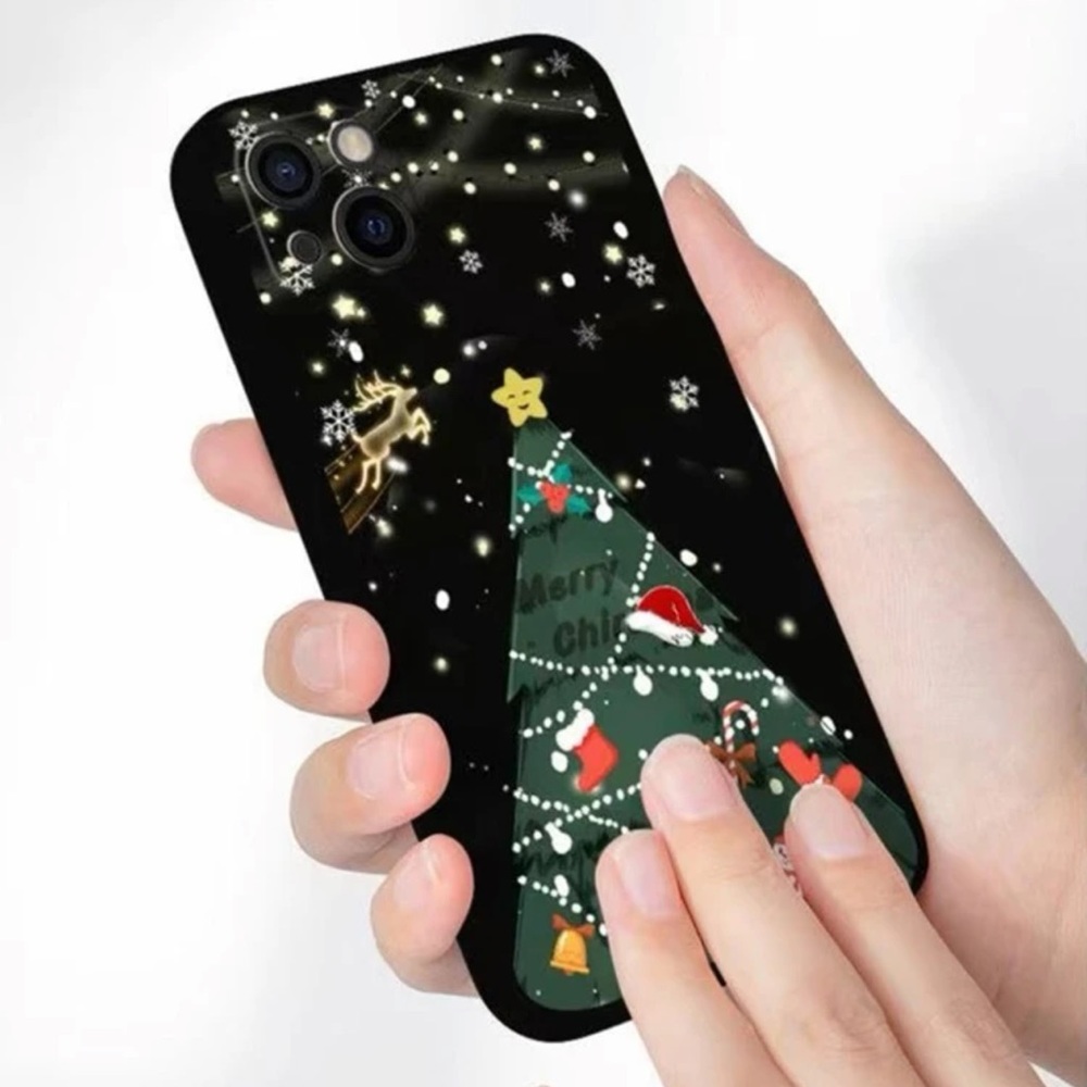 iPhone 14 pro max black Christmas tree case